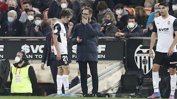 Bordalás y Bryan Gil.