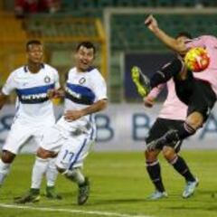 Palermo 1-1 Inter: Murillo ve la roja y Guarín firme como capitán