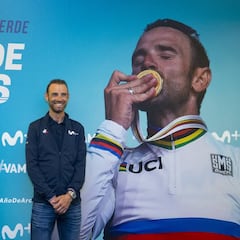 Valverde: "Ser segundo de la Vuelta motiva para el Mundial"