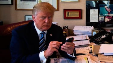 Donald Trump sigue usando un desfasado Samsung Galaxy S3