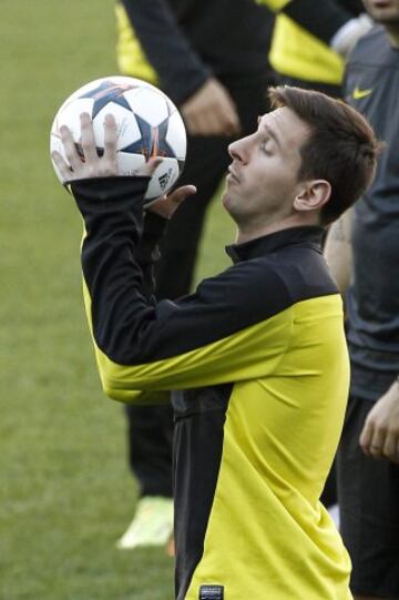 El delantero argentino del Barcelona Lionel Messi.