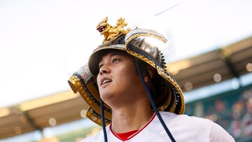 Anaheim (Usa), 27/06/2023.- Los Angeles Angels designated hitter Shohei Ohtani looks out from the dugout after hitting a home run during the fourth inning of the Major League Baseball (MLB) game between the Chicago White Sox and the Los Angeles Angels at Angel Stadium of Anaheim in Anaheim, California, USA, 26 June 2023. (Estados Unidos) EFE/EPA/CAROLINE BREHMAN
