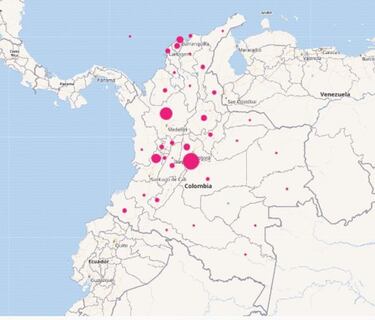 Mapa de casos y muertes por coronavirus por departamentos en Colombia: hoy, 21 de abril