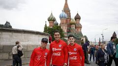 Así fue el paseo del plantel de la Selección por la Plaza Roja