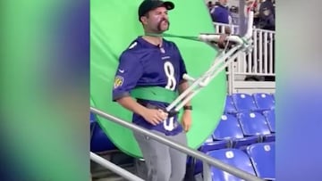 Ravens fan staged a Zoom call at the Monday Night Football game