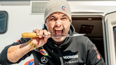 Arroz para 250 comensales, jamón... y un Top-20 soñado en el Dakar