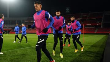 El Granada durante un entrenamiento en Los C&aacute;rmenes.