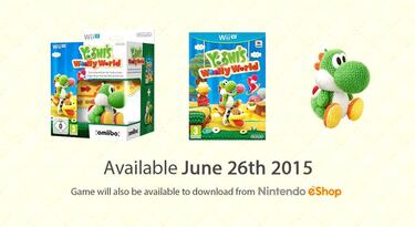 Yoshis Woolly World saldrá en junio con un amiibo de lana