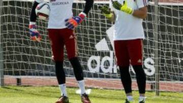 Casillas y De Gea, con la Selección