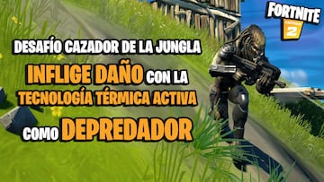 ¿Cómo infligir daño con la tecnología térmica activa como Depredador en Fortnite Temporada 5?