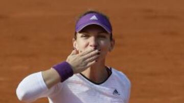 La rumana Simona Halep, tras su victoria en cuartos.