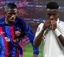 La comparativa goleadora Dembélé-Vinicius: vean los datos del brasileño
