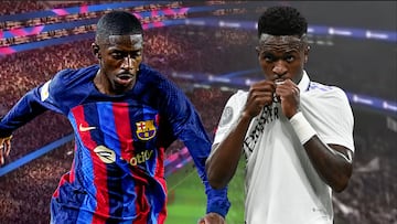 La comparativa goleadora Dembélé-Vinicius: vean los datos del brasileño