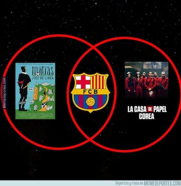 La victoria agónica del Barça, protagonista de los memes