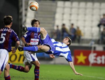 El delantero argentino llegó cedido al Málaga B en la temporada 2005/06.