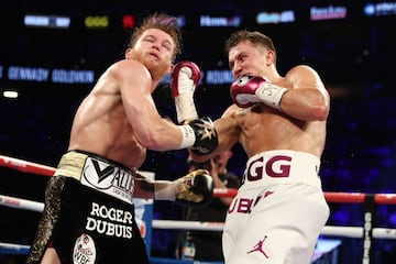 El triunfo de Canelo sobre Golovkin en imágenes