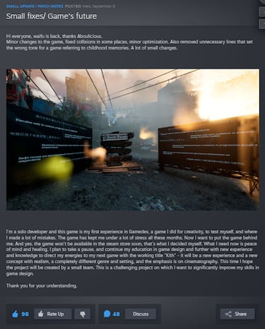 2023 Indie hit Only Up! is no longer available on Steam due to its creator getting stressed out