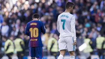 Messi y Cristiano, en uno de los Cl&aacute;sicos de la temporada pasada. 