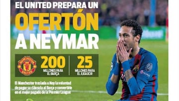 Portada del Diario Sport del día 27 de marzo de 2017.