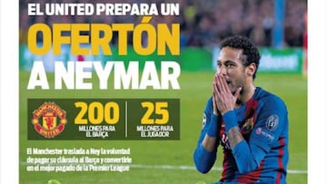 Prensa de Barcelona: ofertón por Neymar y confesiones de Robert