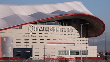 Fachada del Riyadh Air Metropolitano, el campo del Atlético.