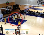 ¡El caño en el basket jamás visto! Un jugador del Real Madrid utiliza una maniobra espectacular para encestar