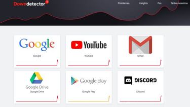 Google caído: problemas con YouTube, Maps, Gmail, Google Play