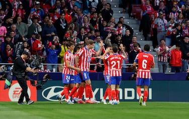 2-0. Alexander Sorloth celebra el segundo gol.