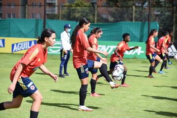 Las dirigidas por Carlos Paniagua iniciaron sus entrenamientos en la Sede Deportiva de la Federación Colombiana de Fútbol en Bogotá.