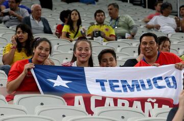 Las postales que dejó la previa del duelo Chile-Colombia