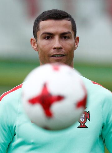 Soccer Football - Portugal Training - FIFA Confederations Cup Russia 2017 - Rubin Kazan Training Ground, Kazan, Russia - June 27, 2017   Portugal’s Cristiano Ronaldo during training   REUTERS/Maxim Shemetov