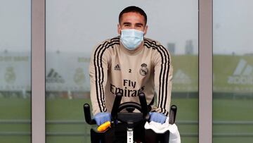 Carvajal, sobre la vuelta a los entrenamientos: "El primer día nos costaba dominar el balón"