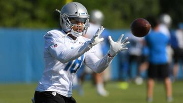 El wide receiver está en su primer año con la franquicia de Detroit y durante su primera presentación con el equipo fue retirado por una lesión.