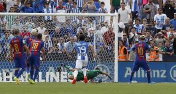 Messi marca de penalti el 0-4.