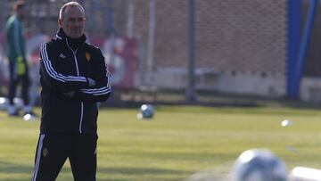 V&iacute;ctor Fern&aacute;ndez, durante un entrenamiento la temporada pasada.