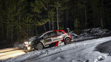 Evans, en el Rally de Montecarlo.