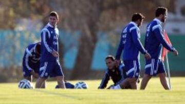 Concentración de la selección en Argentina en Ezeiza.