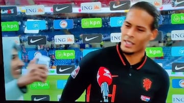 Lluvia de palos a Van Dijk por esto que hizo en la entrevista post partido