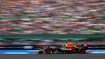 Max Verstappen, durante la clasificaci車n del GP de M谷xico de F1 en el circuito Hermanos Rodriguez