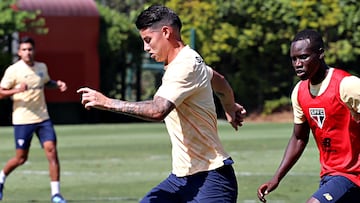 Avanza la recuperación de James Rodríguez.