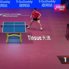 Lo mejor de lo mejor del tenis de mesa: barbaridad de punto