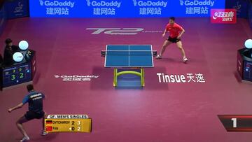 Lo mejor de lo mejor del tenis de mesa: barbaridad de punto