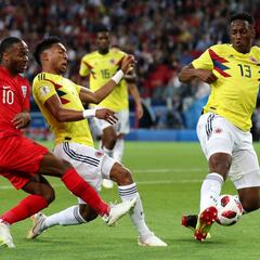 Mira las mejores imágenes del Colombia - Inglaterra en Moscú