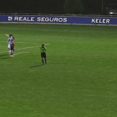 Piden un árbitro por megafonía en el Real B - Salamanca UDS