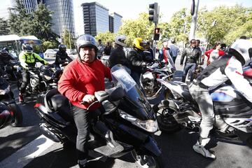 El homenaje motero al Maestro Ángel Nieto en Madrid