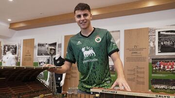 Iván Morante, del Racing, en El Sardinero.