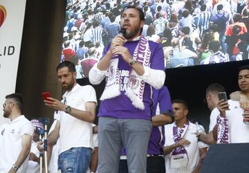 La celebración de los jugadores con la afición.