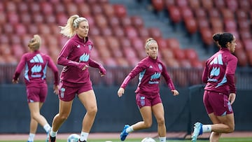 La Selección. durante un entrenamiento.