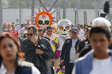 El día de muertos se vivió previo al Gran Premio de México