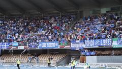 Aspecto de la grada de Chapín para presenciar el derbi de Jerez